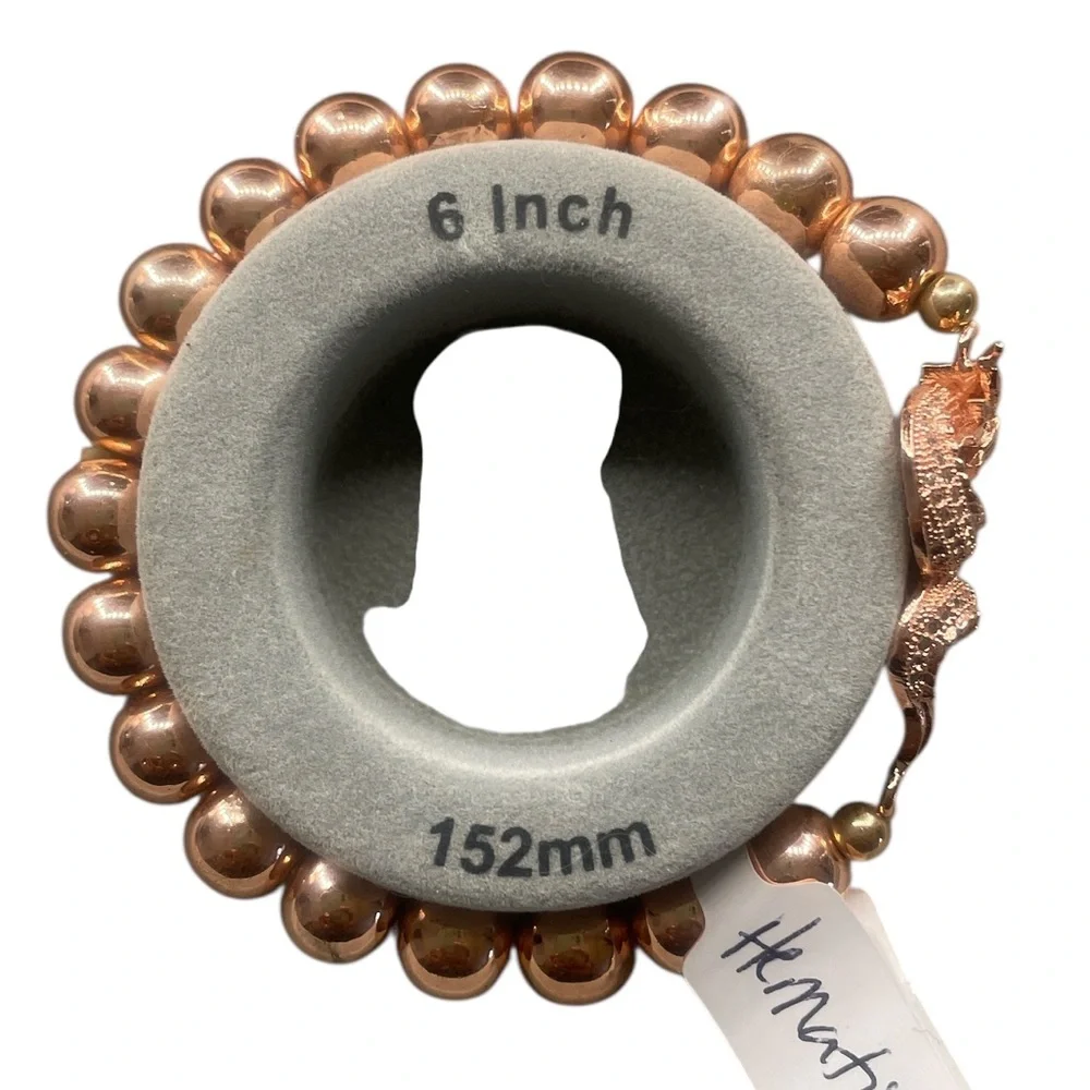 Rose Gold Hematite, Dragon,Stretch, Bracelet - Picture 4 of 6